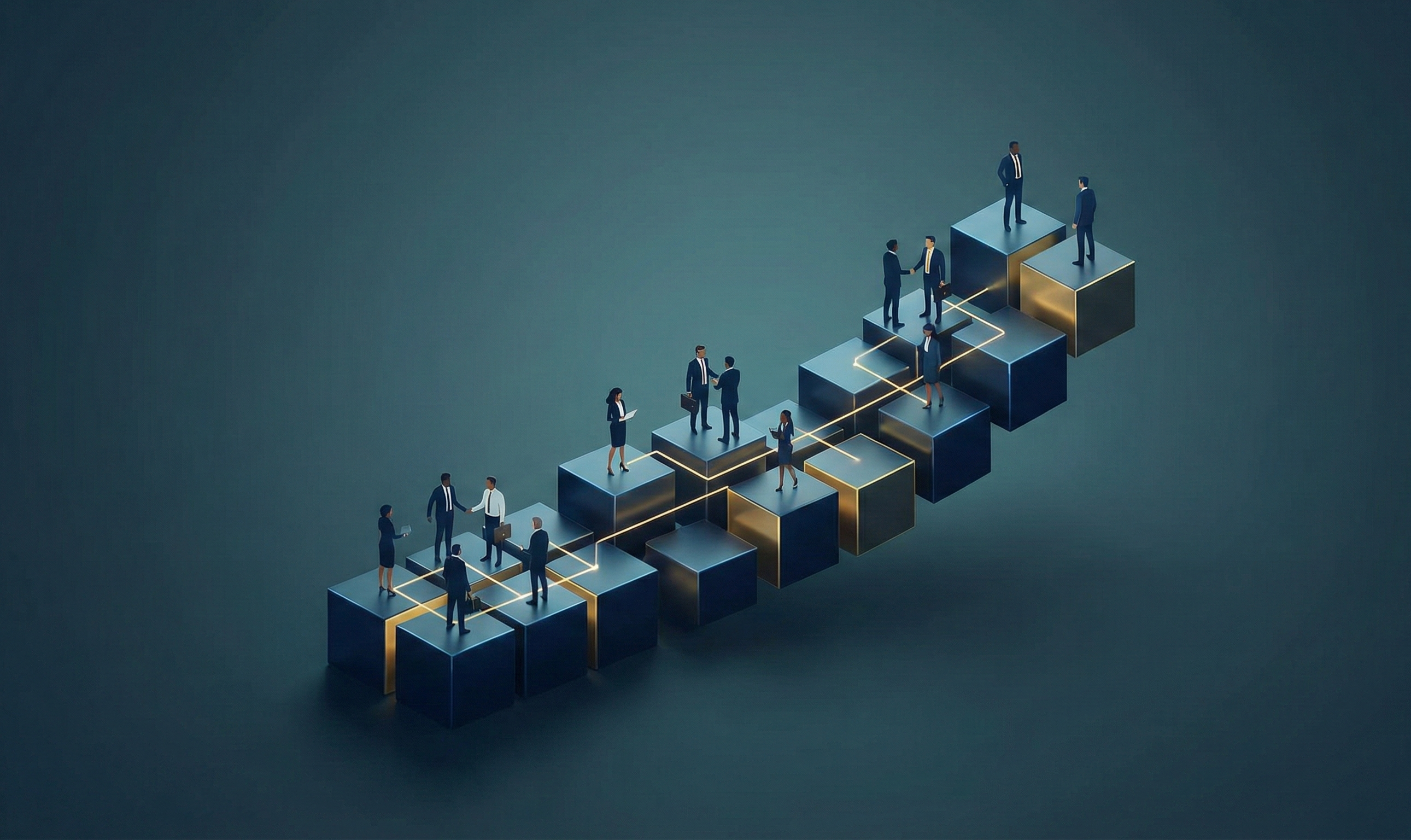 Illustration organisation équipe data PME